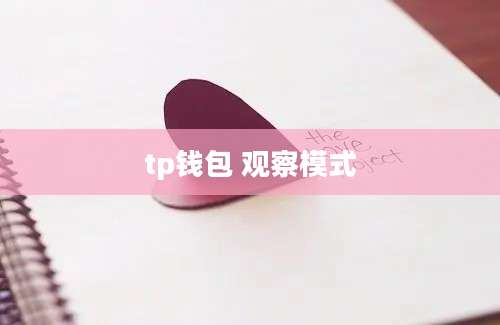 tp钱包 观察模式