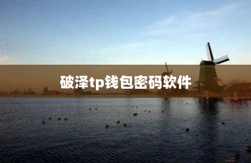 破泽tp钱包密码软件