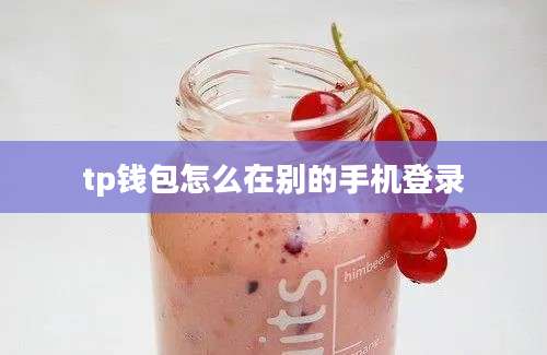 tp钱包怎么在别的手机登录