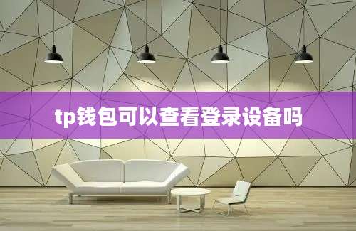 tp钱包可以查看登录设备吗